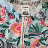 Bonds, Floral Blue Wondersuit, GUC, Size 1 (12-18m)