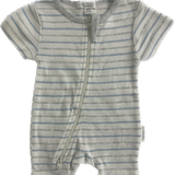 Purebaby, Boys Striped Romper, EUC, Size 0000 (Newborn)