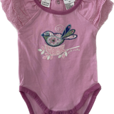 Jack & Milly, Girls Bird Bodysuit, GUC, Size 00 (3-6m)