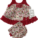 Lil M, Cherry Romper Set, NWT