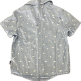 Mac+Ellie, Boys Dino Light Blue Collared Top, EUC, Size 5