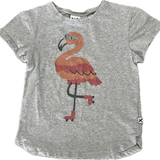 Minti, Rolling Flamingo Tee, EUC, Size 7