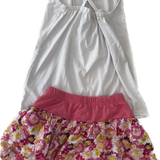 Mud Kingdom, White and Pink Outfit, FUC, Size 6