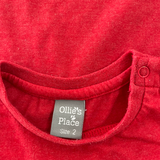 Ollie's Place, Heart Breaker Red Top, EUC, Size 2