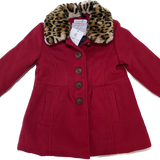 Ollies, Racing Red, Older Girls Peacoat, EUC, Size 2
