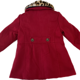 Ollies, Racing Red, Older Girls Peacoat, EUC, Size 2