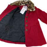 Ollies, Racing Red, Older Girls Peacoat, EUC, Size 2