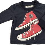 Ouch, Converse Navy Top, EUC, Size 00 (3-6m)