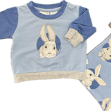 Peter Alexander Jnr, Bunny PJ Top with Bag (missing bottoms), EUC, Size 00