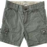 Pumpkin Patch, Boys Olive Cargo Shorts, FUC*, Size 1 (12-18m)