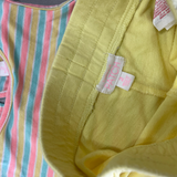 Pumpkin Patch, Striped Yellow Set, FUC*, Size 2