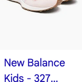 New Balance 327 GS Kids Casual Shoes, GUC, Size 8US