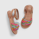 GAP Kids, Girls Rainbow Strappy Sandals, EUC, Size 2US