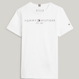 Tommy Hilfiger, White Logo Tee, GUC, Size S (14YO)