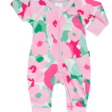 Bonds, Pink Camo Wondersuit, GUC, Size 000 (0-3m)