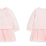 Seed Heritage, Dusty Rose Core Logo Tutu Dress, EUC, Size 0 (6-12m)