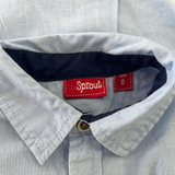 Sprout, Boys Blue Collared Top, EUC, Size 0 (6m)