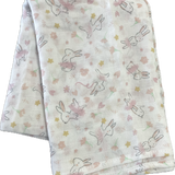 The Little Linen Co, Girls Linen Bunny Muslin Wrap, EUC