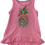 Tommy Bahama, Girls Pink Pineapple Top, EUC, Size 8