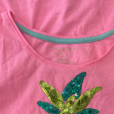 Tommy Bahama, Girls Pink Pineapple Top, EUC, Size 8