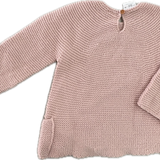 Zara, Pink Knit Sweater, EUC, Size 1 (12-18m)