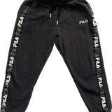 FILA, Boys Black Pant w/Logo, Size 10