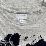 Witchery Boy, Grey Shirt with Velvet Map, Size 6