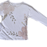 Zara Kids, Girls Long-Sleeved Floral Shirt, Size 11-12