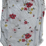 Baby Gap, Girls Floral Bodysuit, FUC, Size 12-18mo (1Y)