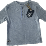 ABCD Indie, Boys Blue/Grey Long Sleeve Top, NWT, Size 1