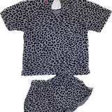 Munstr, Girls Grey/Black Leopard Outfit, Size 8