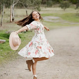 A Little Lacey, Maisie Girls Floral Dress