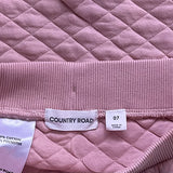 Country Road, Girls Dusty Rose Quilted Skirt, Size 7