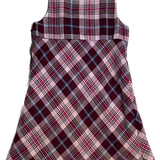 H&M, Girls Sarafan Plaid Dress, G.C., Size 7-8