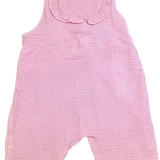 Seed Baby, Girls Pink Muslin Playsuit, GUC, Size 2 (18-24mo)