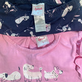 Sprout, Girls Outfit w/dogs, Pink Top w/Tights, Size 1