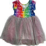 Bonds, Girls Rainbow Tutu Dress, Size 1 (18-24mo)