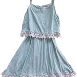 Tilii, Girls Teal Dress w/Lace, Size 14