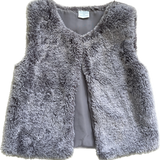 EdgeHill, Grey Faux Fur Vest, Size 3