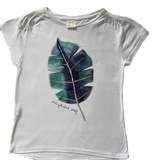 Zara, Girls Short-Sleeve Top with Leaf, Size 10