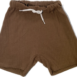 Lil' Atelier, Brown Ribbed Shorts, E.C., Size 6-7