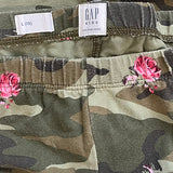 Gap, Girls Camo Leggings w/Roses, Size 10