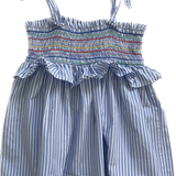 Seed, Girls Smocked Coloured Stripe Top, Size 9