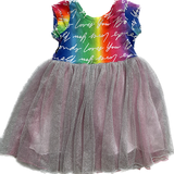 Bonds, Girls Rainbow Tutu Dress, Size 1 (18-24mo)