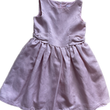 Origami, Girls Pink Layered Dress with Gathered Sides, Size 7