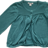 Charlie & Me, Girls Turquoise Cardigan, Size 5