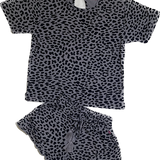 Munstr, Girls Grey/Black Leopard Outfit, Size 8