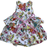 Laura Ashley London, Girls Layered Floral Dress, Size 5