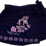 Witchery Girl, Black Skort w/Flowers, Size 5