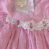 Laura Ashley, Pink Gingham Layered Dress, GUC, Size 6